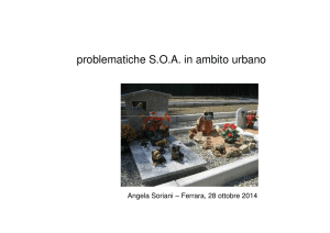 Problematiche S.O.A. in ambito urbano: Angela Soriani