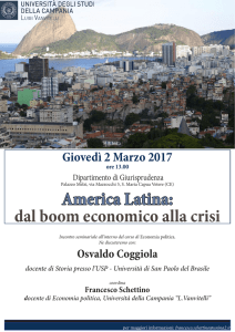 America Latina: dal boom economico alla crisi
