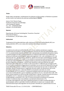 TRAPS Protocollo ITA vers. 1.5, 03-‐03-‐2014 -‐