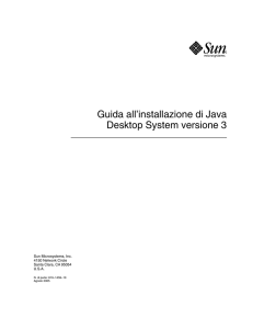 Guida all`installazione di Java Desktop System versione 3