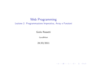 Web Programming - Giulio Rossetti