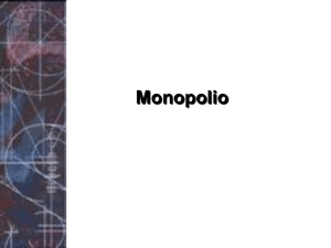 in monopolio - Scuola di Giurisprudenza