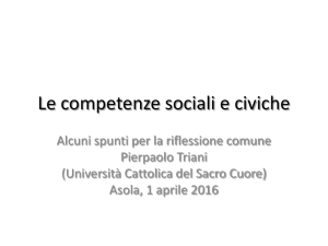 Competenze sociali e civiche - Istituto Comprensivo di Castel Goffredo