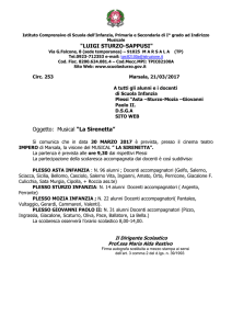 "LUIGI STURZO-SAPPUSI" Oggetto: Musical “La Sirenetta”