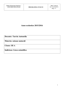3ASC_Scienze naturali_Turrin - Istituto di Istruzione Superiore