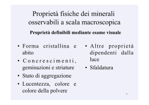 Proprietà fisiche (Prof. Francesco Princivalle)