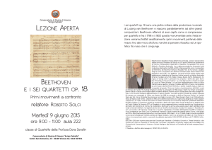 quartetti Beethoven - Conservatorio di Vicenza
