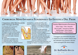 Chirurgia Estetico Funzionale del Piede – Dr. Riccio – Brochure