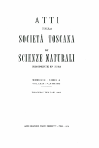 Scarica pdf - Società Toscana di Scienze Naturali