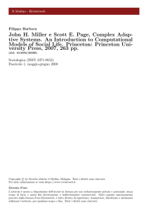 John H. Miller e Scott E. Page, Complex Adaptive Systems. An