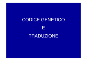 (Microsoft PowerPoint - Codice Genetico e Traduzione [modalit\340