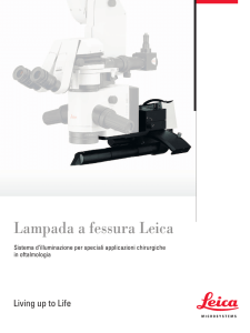 Lampada a fessura Leica