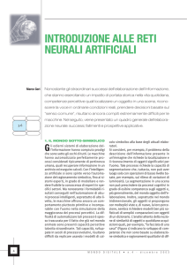 introduzione alle reti neurali artificiali