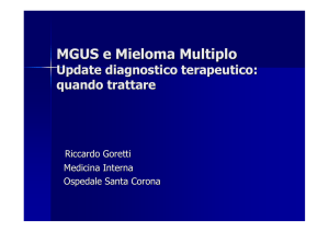 MGUS e Mieloma Multiplo