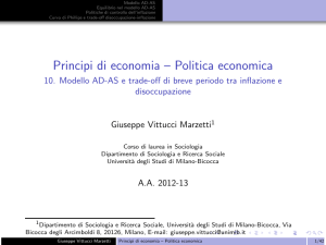 Politica economica - Dipartimento di Sociologia e Ricerca Sociale