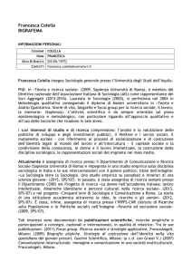 Francesca Colella BIGRAFEMA - Dipartimento di Comunicazione e