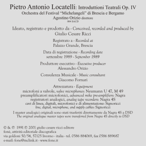 Pietro Antonio Locatelli: Introduttioni Teatrali Op. IV