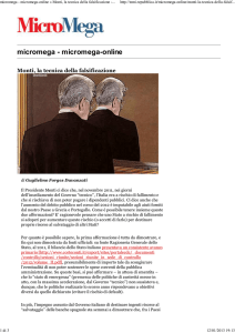 micromega-online » Monti, la tecnica della falsificazione