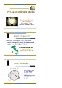 Principali patologie oculari - Clinica Oculistica Universitaria di Pisa