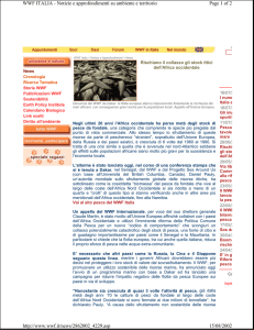 Page 1 of 2 WWF ITALIA - Notizie e approfondimenti su ambiente e