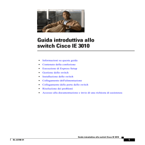 Guida introduttiva allo switch Cisco IE 3010