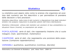 slide1statistica - Dipartimento di Matematica