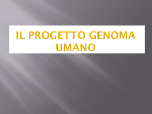 Il Progetto genoma Umano