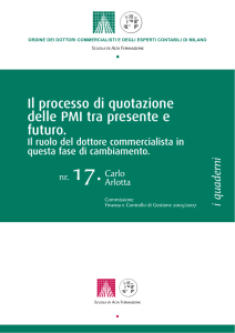 n° 17 - il processo di quotazione delle pmi tra presente e futuro.