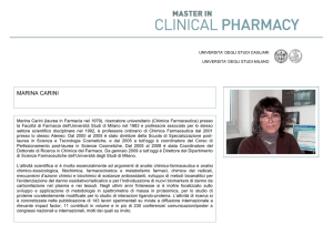 marina carini - Master in Clinical Pharmacy