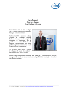 Luca Romani Direttore Canale Intel Italia e Svizzera