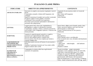 italiano I - Direzione Didattica di C. Lago