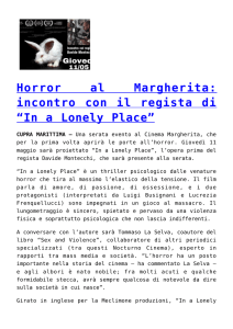 Horror al Margherita: incontro con il regista di “In a Lonely Place”