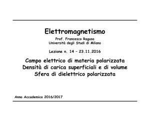 Elettromagnetismo 1 - Lezione n. 14
