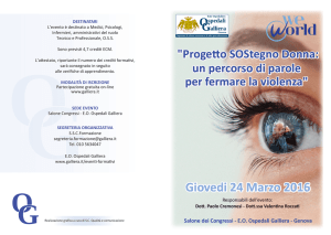 brochure Progetto SOStegno Donna blu