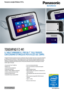 toughpad fz-m1 - Panasonic Marketing Dashboard