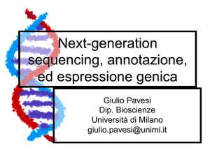 Analisi genomica e proteomica: prospettive future - CusMiBio