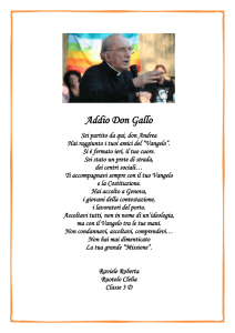 Addio Don Gallo - Istituto Comprensivo "F.De Sanctis"