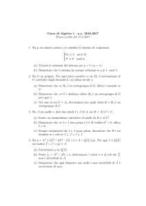 Corso di Algebra 1 - a.a. 2016-2017 Prova scritta del 17.2.2017 1