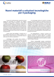 Nuovi materiali e soluzioni tecnologiche per il packaging