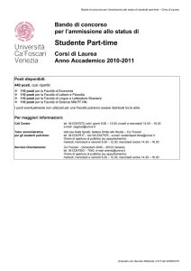 Studente Part-time