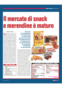 MARKUP 105 – Il mercato di snack e merendine è maturo