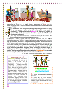 32 la cucina del camerun - "Giovanni Pascoli"