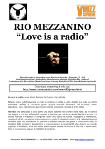 RIO MEZZANINO Love Is A Radio info CD