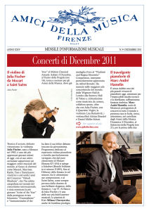 Concerti di Dicembre 2011 - Amici della Musica Firenze