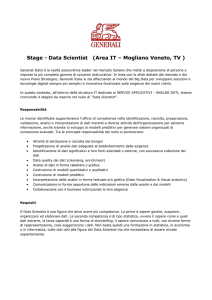 Stage - Data Scientist (Area IT – Mogliano Veneto, TV )