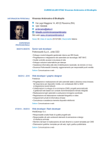 Scarica il mio CV - Vincenzo Ambrosino