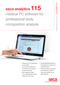 seca analytics 115 medical PC software for professional body