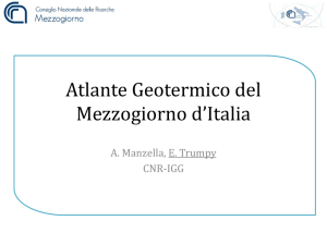 Atlante Geotermico del Mezzogiorno d`Italia - Geotermia