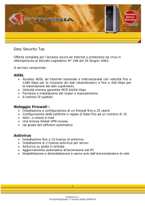 Easy Security Top ADSL Noleggio Firewall : Antivirus
