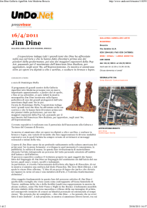 Jim Dine Galleria Agnellini Arte Moderna Brescia